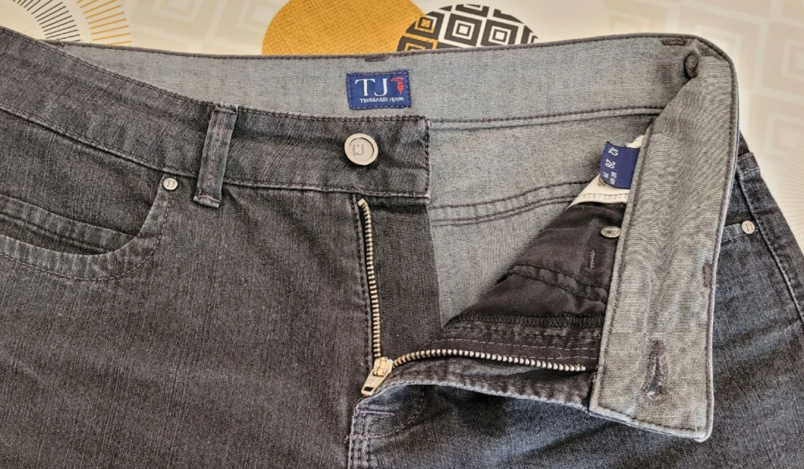 Trussardi Jean TFr38/TM-Cinza-Mod. 130-Corte Reto e Justo em OT – photo 10